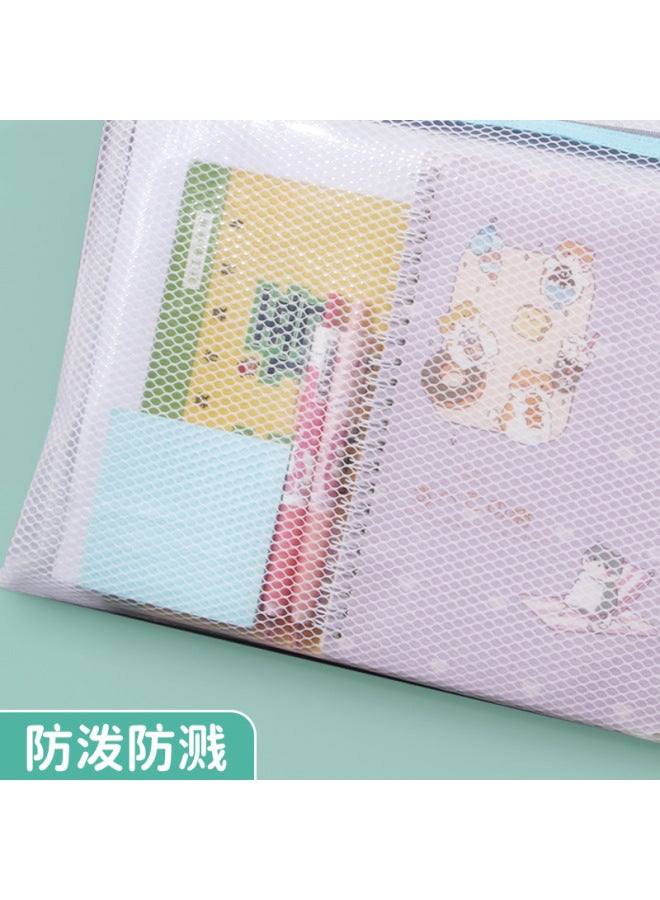 HELPS Transparent Eva Zipper Bag A4 Student Waterproof Homework Tutoring Bag Test Paper Storage Thickeneded Satchel Document Bag - Image 3