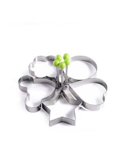 Generic Creative Stainless Steel Omelette Love Type Omelette Mold Heart-shaped Model Omelette Ring Fried Egg Steamed Purse Mold-Specifications:heart-shaped  - Image 5
