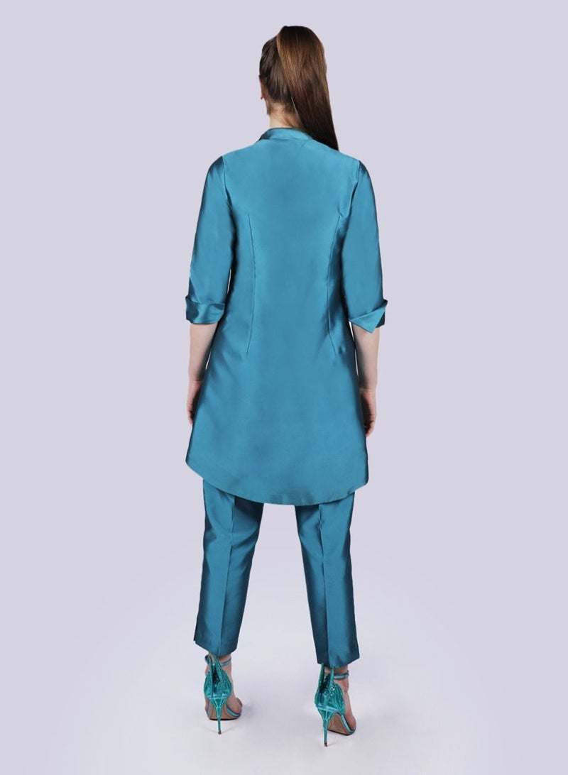 NIVA FASHION HOUSE Slay Curve Hemline Cape Jacket  - Image 4