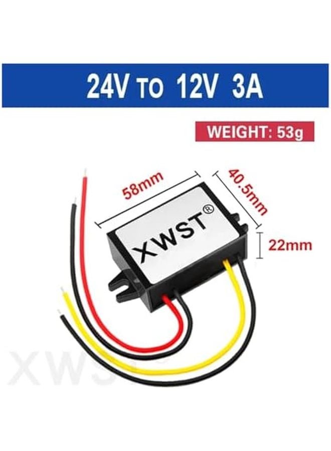 24V to 12V Step Down Converter 3A ABS M Voltage Regulator Module - Image 3