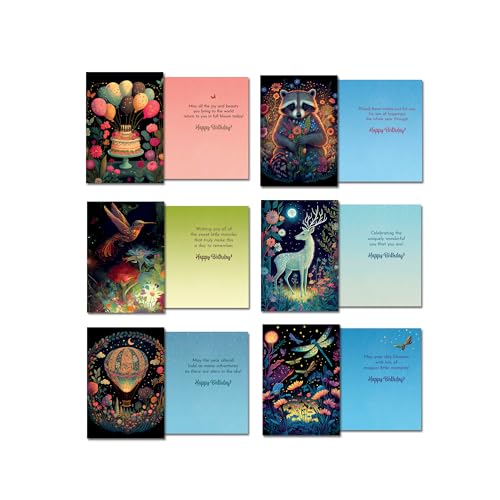 Leanin' Tree Night Garden - Made in USA - 20 All Occasion Cards Assortment Box with Envelopes, Greeting Cards Assortment Box, Includes Birthday, Thank You, Blank, Encouragement, Anniversary and more - Image 3