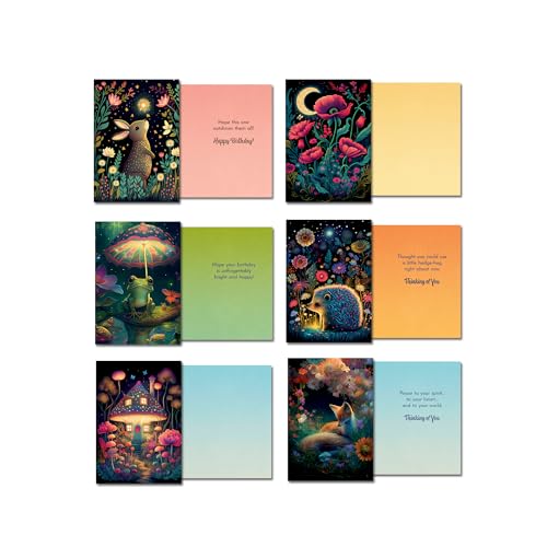 Leanin' Tree Night Garden - Made in USA - 20 All Occasion Cards Assortment Box with Envelopes, Greeting Cards Assortment Box, Includes Birthday, Thank You, Blank, Encouragement, Anniversary and more - Image 4