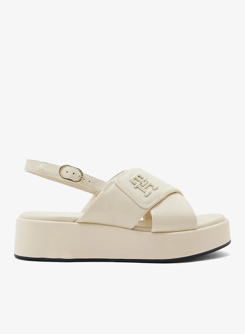 TOMMY HILFIGER Logo Padded Leather Sandals