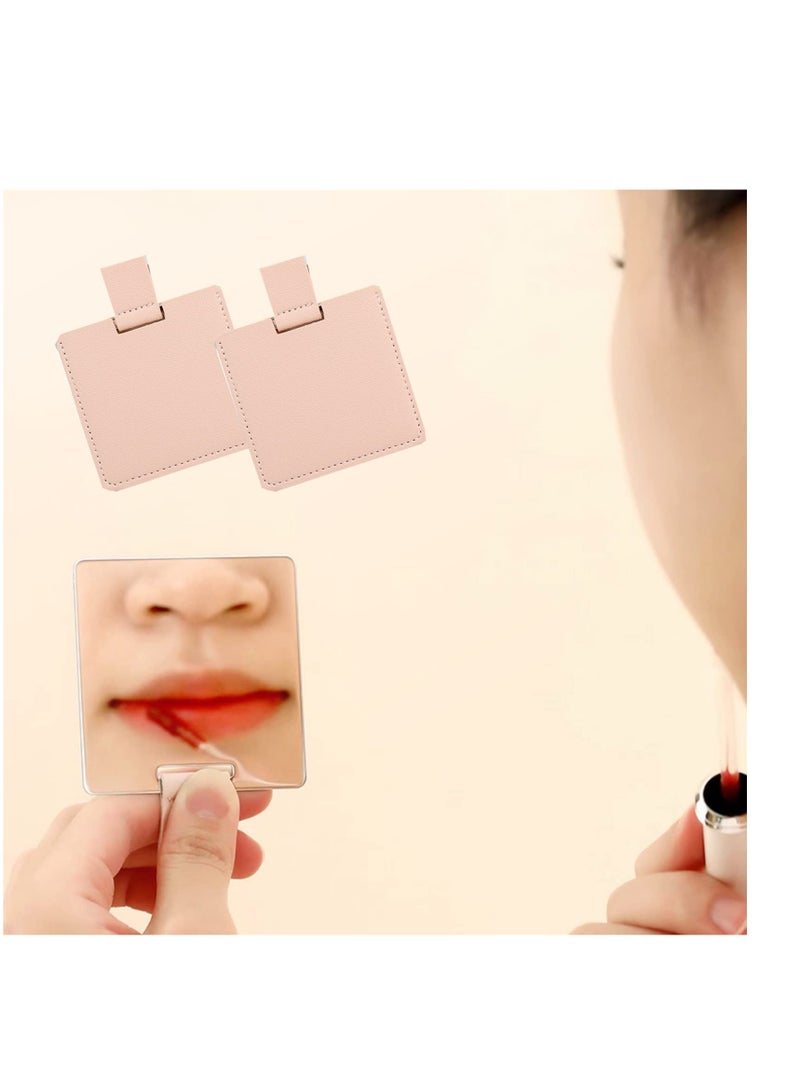 SYOSI 3 PCS Small Compact Mirror for Purse Mini Mirror Travel Handheld Makeup Mirro Portable Folding Mirror, Pocket Cosmetic Travel Mirror, Stainless Steel Compact Cosmetic Mirrorr - Image 3