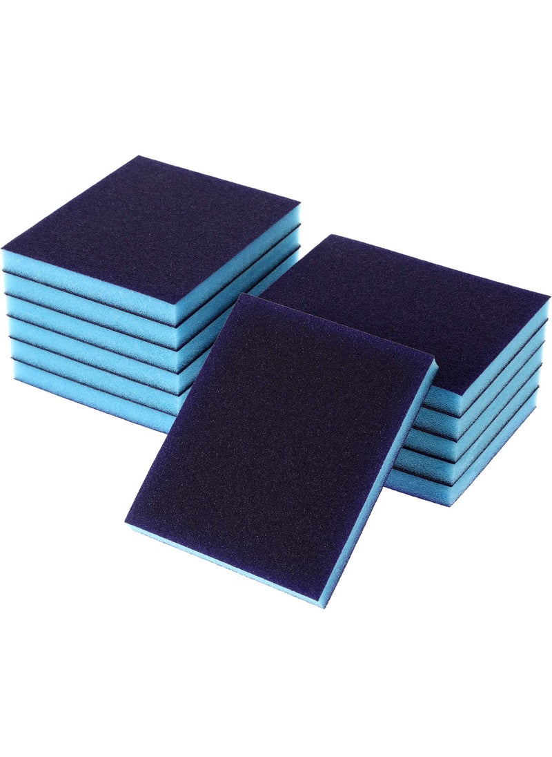 eBoot eBoot Sanding Sponge Grit Sanding Blocks Washable and Reusable Sand Sponge Kit 12 Pieces Medium Grade 
