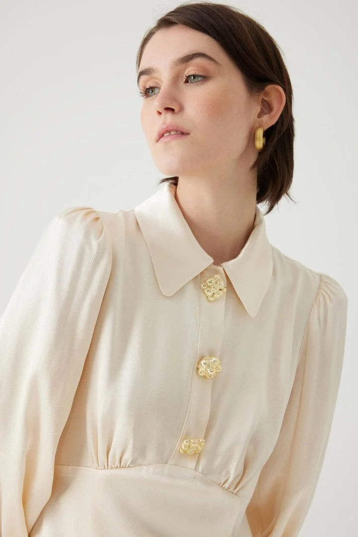 EXQUISE Long Regular Dress with Slit