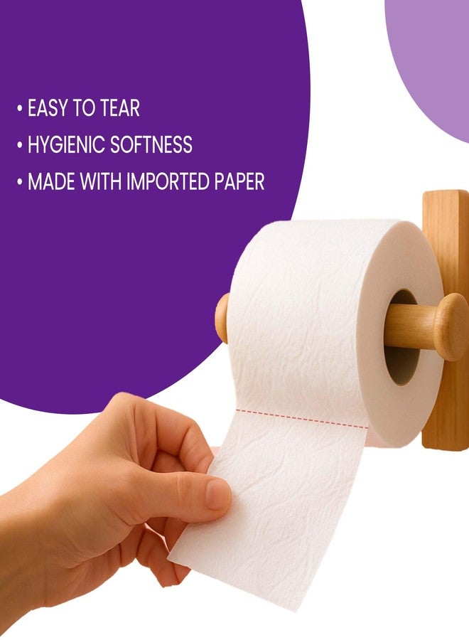DAFFODIL 2 ply Toilet Tissue paper-10 rolls/packs (240 pulls per roll, 2400 pulls, 4800 sheets) UltraSoft Toilet Paper Roll, Strong and Long Lasting for Home or Office Use. - Image 4