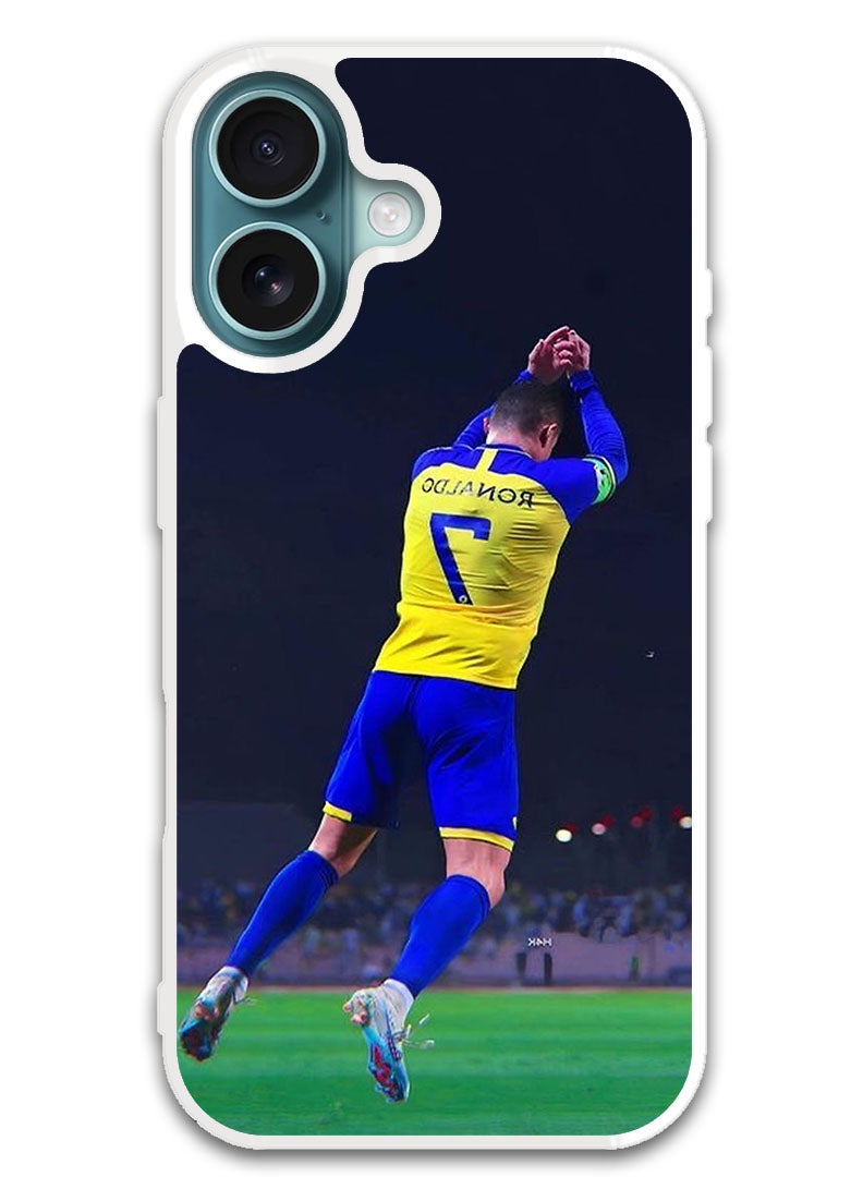 Theodor Protective Case Cover For APPLE IPHONE 16 Cristiano Ronaldo (1) (White Bumper) - Image 1