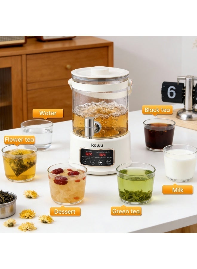 Kawu 2026 New Electric Kettle, 2.5L Multifunctional Glass Tea Kettle with Temperature Control and Auto Shut-Off - Image 4