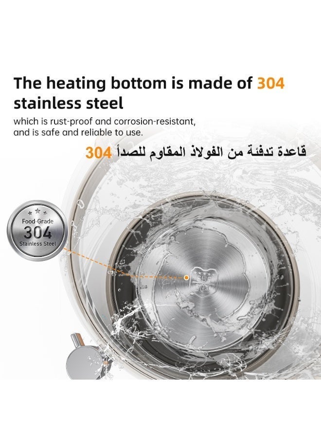 Kawu 2026 New Electric Kettle, 2.5L Multifunctional Glass Tea Kettle with Temperature Control and Auto Shut-Off - Image 5