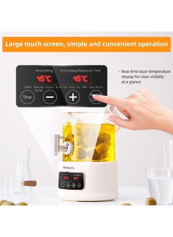 Kawu 2026 New Electric Kettle, 2.5L Multifunctional Glass Tea Kettle with Temperature Control and Auto Shut-Off - Image 3