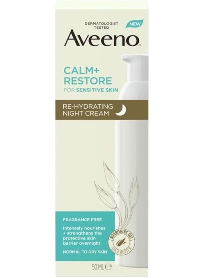 Aveeno Face Calm + Restore Rehydrating Night Cream 50ml