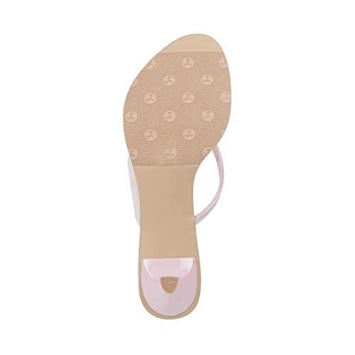 Mochi Women Kitten Heel Slip-on Sandal Peach UK/4 EU/37 (40-73) - Image 5