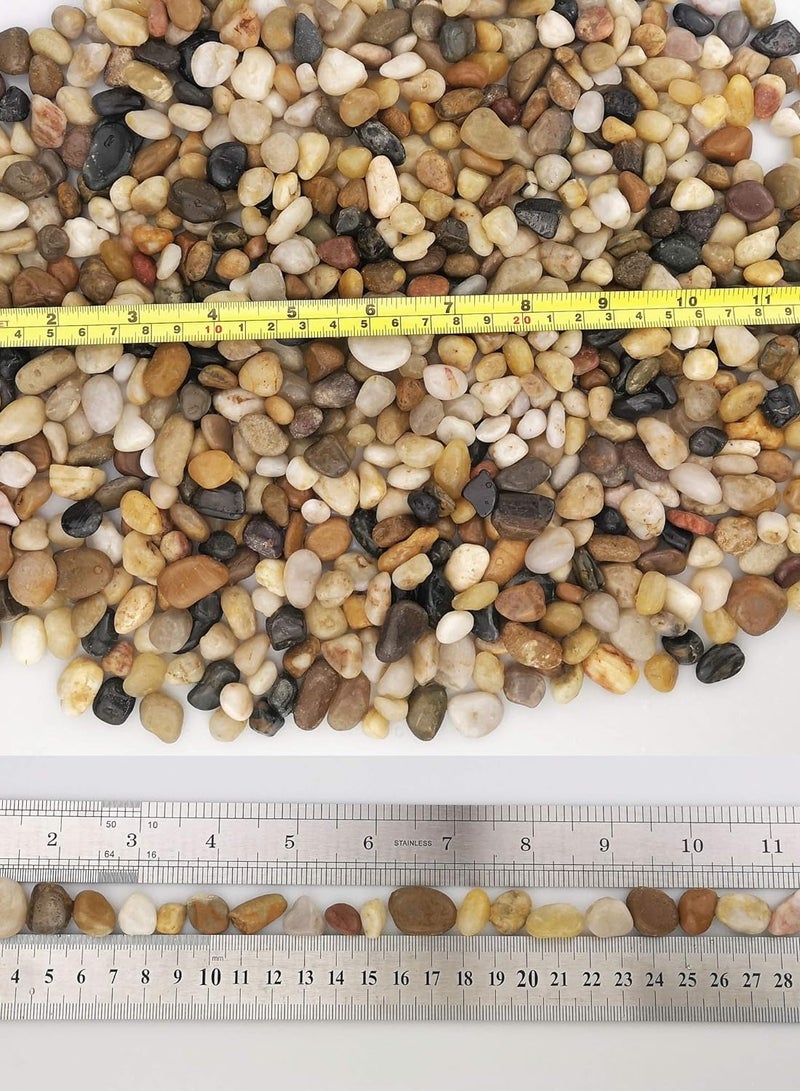 vsell24 2kg Natural Small Decorative River Stones For Gardening Aquariums Landscaping Vase Fillers and Terrarium  - Image 2