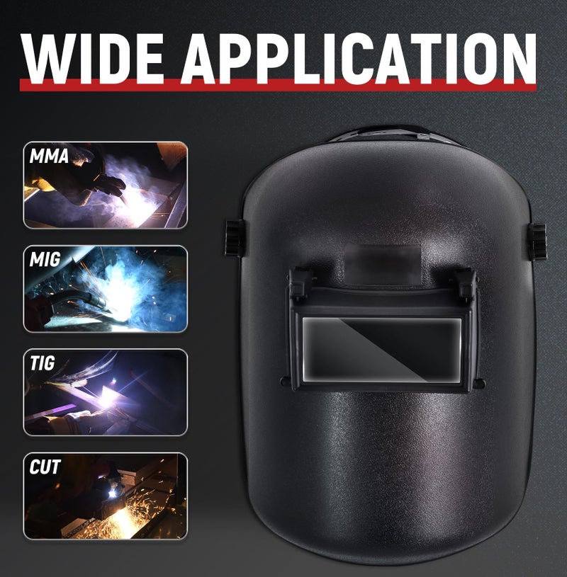 TOPDC Welding Helmet 3.86"x1.61", Flip Front Welding Mask with Adjustable Headgear, Shade 11 - Image 2