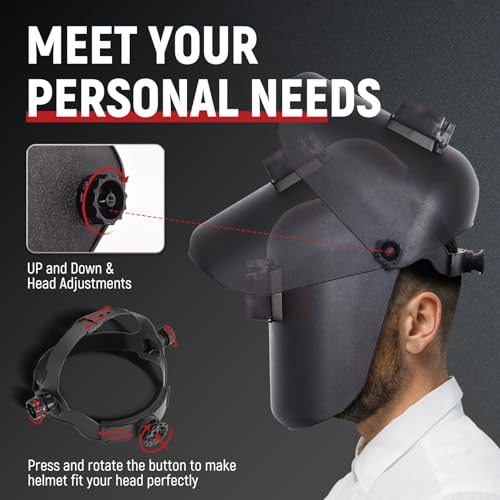 TOPDC Welding Helmet 3.86"x1.61", Flip Front Welding Mask with Adjustable Headgear, Shade 11 - Image 4