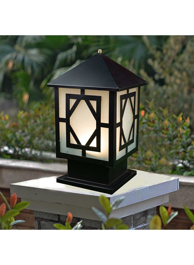El Rawda Lighting Garden Lantern - 1 Light | Outdoor Wall Lantern Lighting - Black 20x20x45 cm - Image 2