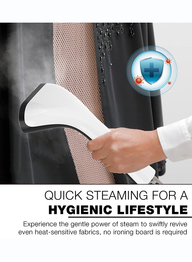 NIKAI Garment Steamer With Suit Hanger System, 2 Steam Levels, Overheating Protection, Wrinkle-Free, High-Quality Telescopic Poles, 50Min Steam, Ideal For Home And Business Use 1.6 L 1800 W NGS566AX White - Image 4