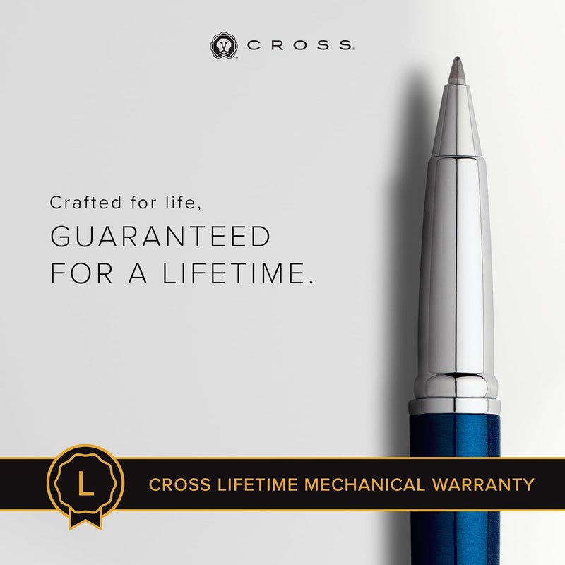 Cross ATX Refillable Gel Ink Rollerball Pen - Translucent Blue with Premium Gift Box - Image 3