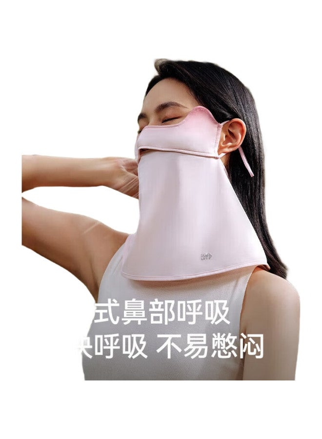 PELLIOT Sun Protection Face Mask For Men And Women, Outdoor Ice-Cool Breathable Face And Neck Integrated Uv Protection Adjustable Mask 16425601 Black - Image 1