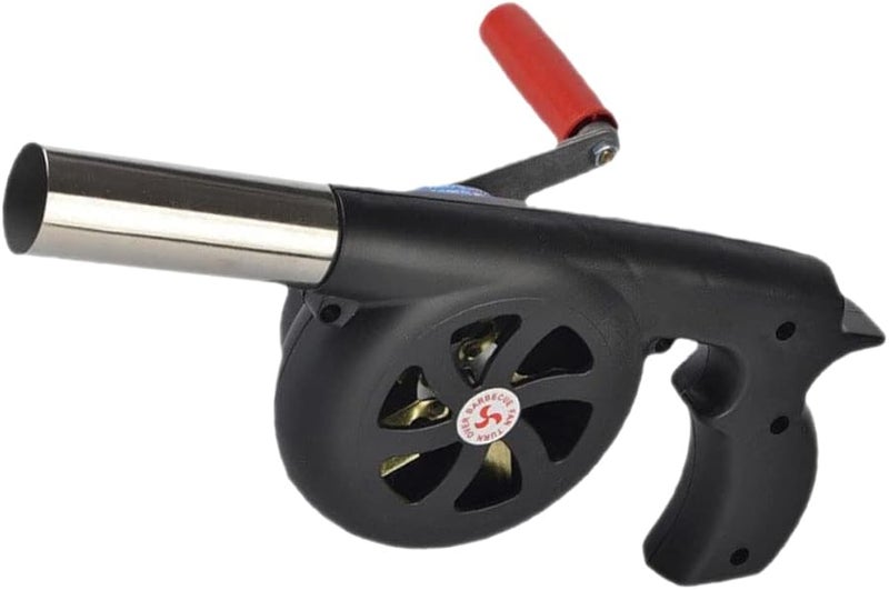Large Manual Air Blower Hand Crank Fire Starter Tool Portable for Outdoor BBQ Camping Grilling - Image 1
