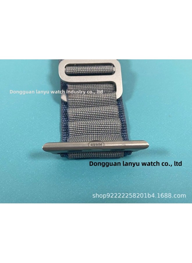 Generic - For Apple IwatchS10/S9/S8/S7/Ultra Genuine Goods Titanium Alloy Connector Alpine Loop Strap-Color:Used For 44/45/49mm - Image 1