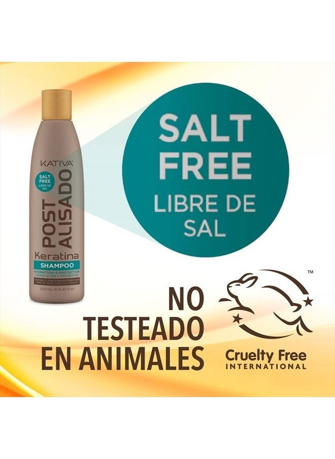 Kativa Tratamiento Post Alisado Keratina - Champú 250 ml, Acondicionador 250 ml y Mascarilla 250 ml - Kativa  - Image 4