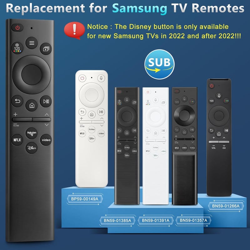 OMAIC Replacement Remote Control for Samsung TV - Universal Smart TV Remote Control with Quick Access Buttons for Samsung TVs - Image 3