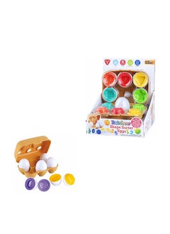 PLAYGO Rainbow Shape Sorter Eggs Set | Educational Toy for Toddlers | Develops Fine Motor Skills & Color Recognition | 12 Vibrant Eggs  - Image 2