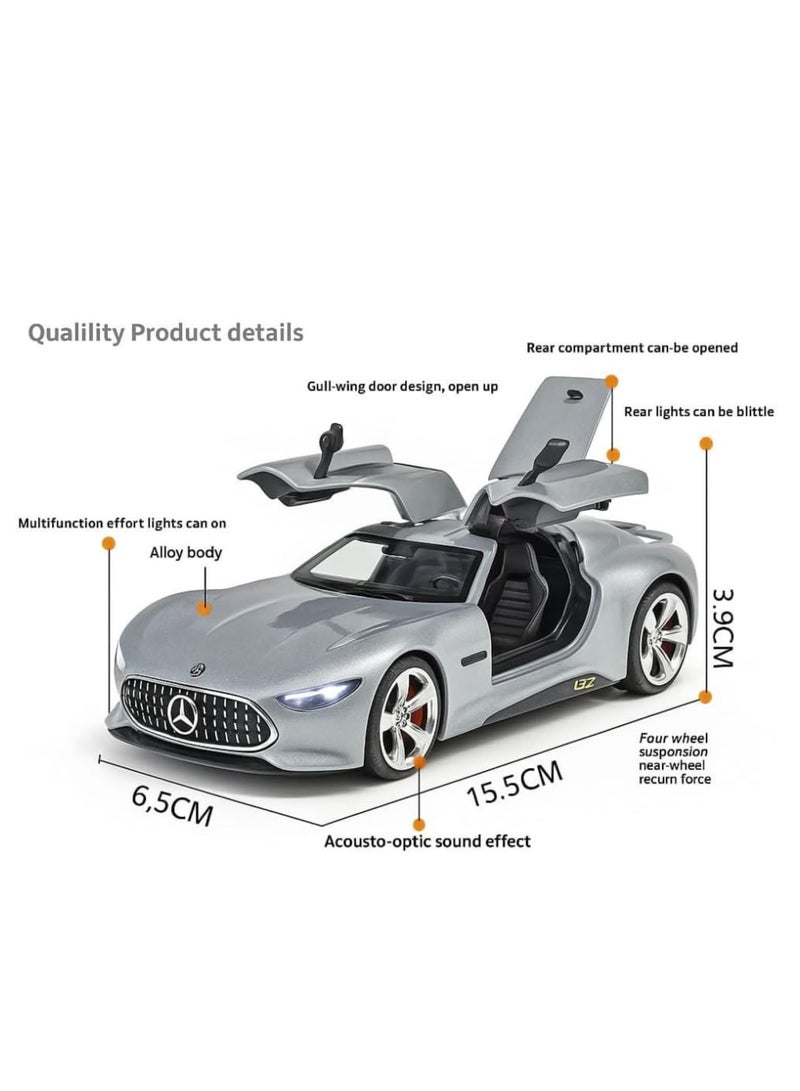 شابية توريزمو الرياضية متعددة الاستخدامات بمقياس 1:32 من ماشز، نموذج سيارة حصري من سبائك معدنية قابلة للسحب للخلف، لعبة معدنية قابلة للسحب للخلف، أبواب قابلة للفتح وموسيقى خفيفة، أفضل الهدايا للأطفال 【الألوان حسب المخزون】 - Image 3