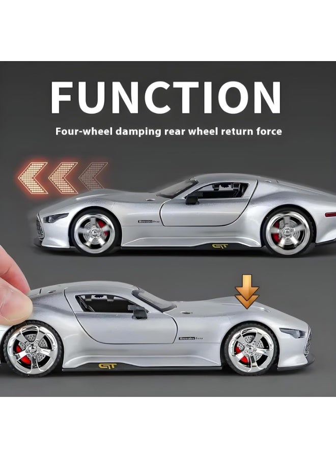 شابية توريزمو الرياضية متعددة الاستخدامات بمقياس 1:32 من ماشز، نموذج سيارة حصري من سبائك معدنية قابلة للسحب للخلف، لعبة معدنية قابلة للسحب للخلف، أبواب قابلة للفتح وموسيقى خفيفة، أفضل الهدايا للأطفال 【الألوان حسب المخزون】 - Image 5