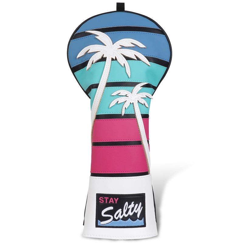 mytag Coconut Tree Golf Headcover Driver Headcover 3D Embroidery Tropical Theme Golf Driver Cover - Image 2