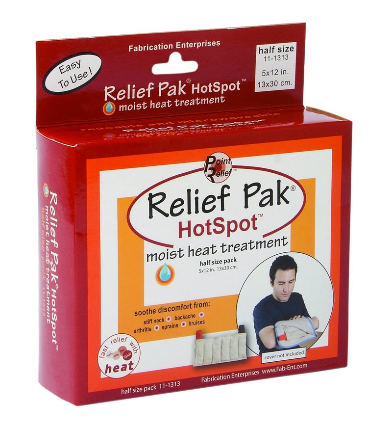 Point Relief Relief Pak111313 Moist Heat Pack to ease Aches and Pains from arthritis back pain muscle strains stiff neck sprains stiff joints bruises general soreness and spasms Half Size  5 x 12 - Image 3