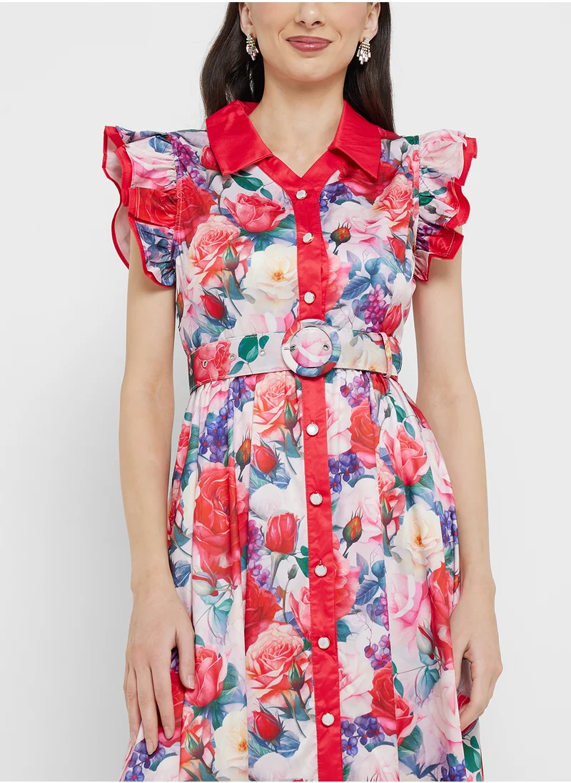 ايلا Floral Print Dress