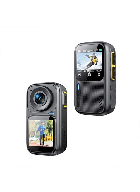 4K/30FPS Sports Camera WiFi Camera Dual Screen 6-Axis Anti-Shake Touch Control APP Remote Control with Waterproof Housing Underwater 30M Video Pre Recording Built-in Battery for Surfing Diving