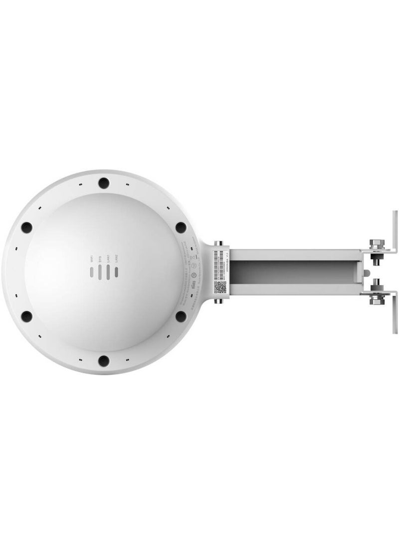Ruijie Reyee RG-RAP6262(G) Outdoor Wi-Fi 6 Access Point, AX1800 Dual-Band 1775Mbps, 2× Gigabit Ports, Omni-Directional Antenna, IP68 Waterproof, PoE+/DC Powered, MU-MIMO & OFDMA, Cloud-Managed Mesh AP - Image 3