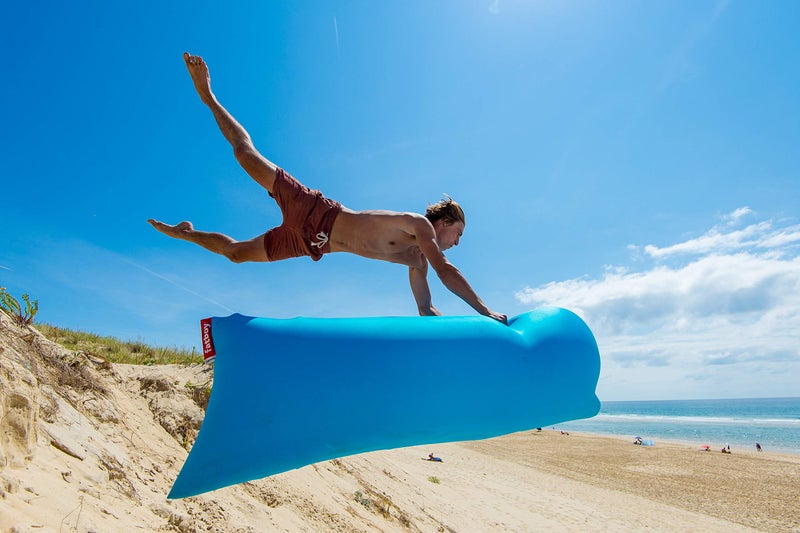 Fatboy Lamzac The Original Version 1 Inflatable Lounger with Carry Bag, Yellow - Image 3