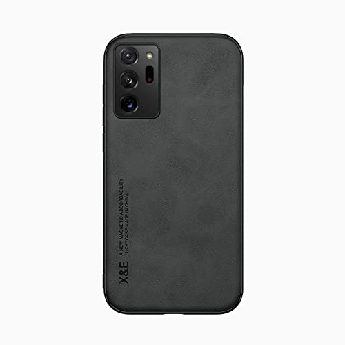 Kepuch Silklike Case for Samsung Galaxy Note 20 Ultra - Cover Bumper Built-in Metal Plate for Samsung Galaxy Note 20 Ultra - Black