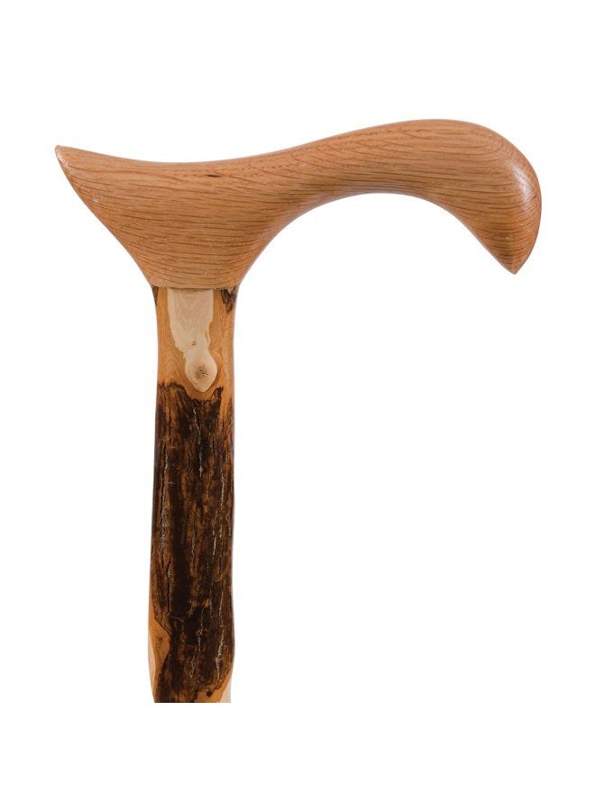 Brazos Walking Cane for Men and Women Handcrafted of Lightweight Wood and made in the USA, Hickory, 37 Inches - Image 2