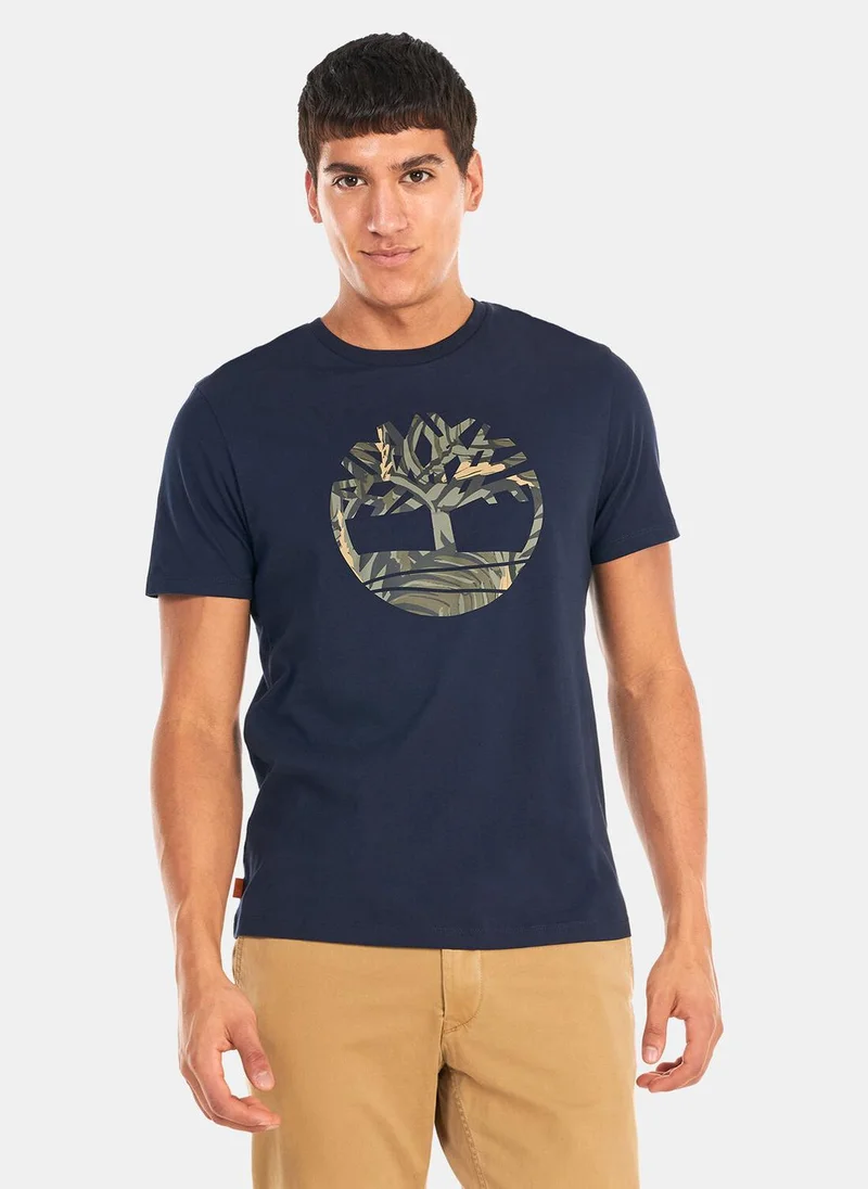 Timberland Men's Tree Logo Seasonal Camo T-Shirt