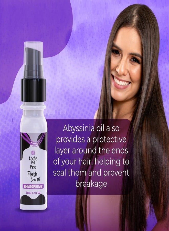 Leche Pal Pelo Chia Oil Split End Repair Treatment - Frizz Control, Non-Greasy Formula with Omega 3, Abyssinia, and Pro-V B-5 (1.2 fl.oz.) - Image 4