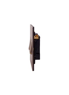 Donmarco 4 Gang 2 Way Switch (148mm Width) – Rocker Button – Stainless Steel Panel, Fire-Resistant Electric Switch, 15-Year Warranty, Wall Switch for Home and Office (Light Antique Brass)  - Image 3