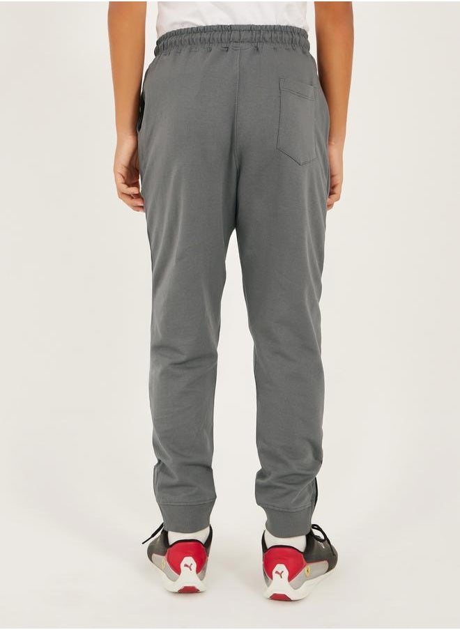 Styli Relaxed Fit Patch Work Joggers with Drawstring