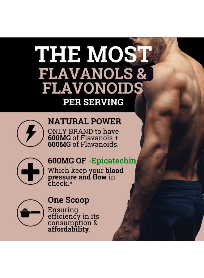 Black Forest مسحوق الكاكاو عالي الفلافانول من الغابة السوداء (1200 ملغ من فلافانولات الكاكاو والفلافونويدات) 10 أضعاف الفلافانولات (إبيكاتشين) مقارنة بالكاكاو و600 ملغ من مكمل إبيكاتشين لصحة القلب، أكسيد النيتريك والطاقة - Image 5