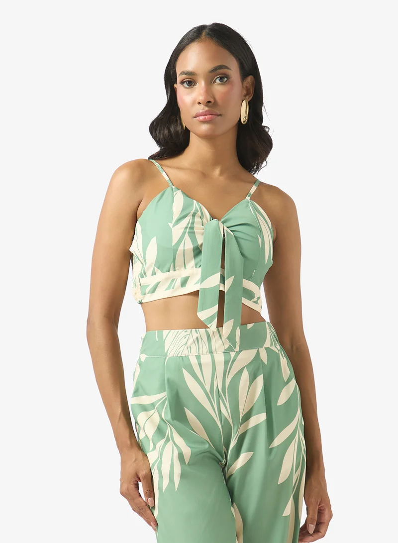 Soleira  Monochrome Print Top & Pant Set for Women | Best Price UAE