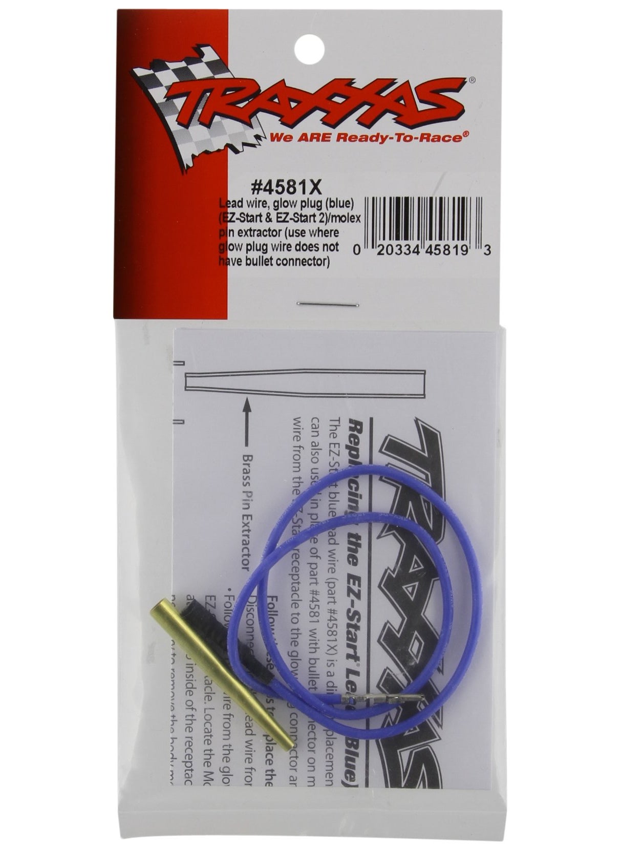 TRAXXAS Traxxas 4581X Lead Wire Glow Plug Molex Pin 