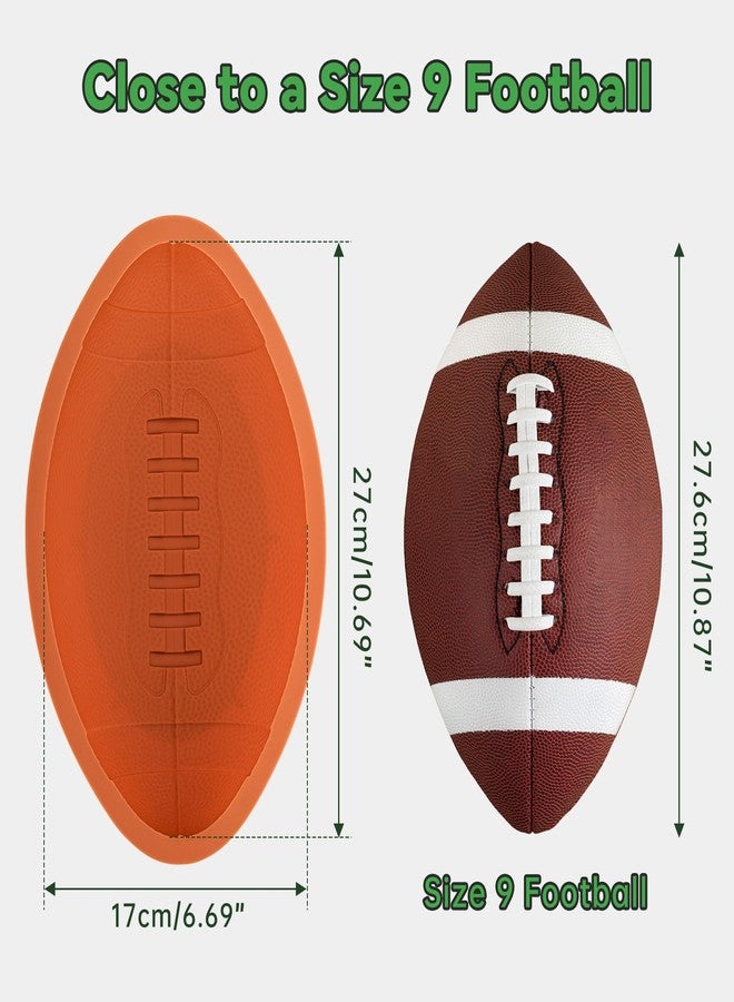 ان اي هوم صينية خبز سيليكون غير لاصقة على شكل كرة قدم من NiHome مقاس 11 بوصة، مثالية للكيك، والجيلي، والسندويشات، والشوكولاتة ثلاثية الأبعاد. مناسبة للاستخدام في الفرن، والميكروويف، والفريزر، وغسالة الصحون. رائعة للمناسبات الرياضية، وأعياد الميلاد، والحفلات. - Image 5