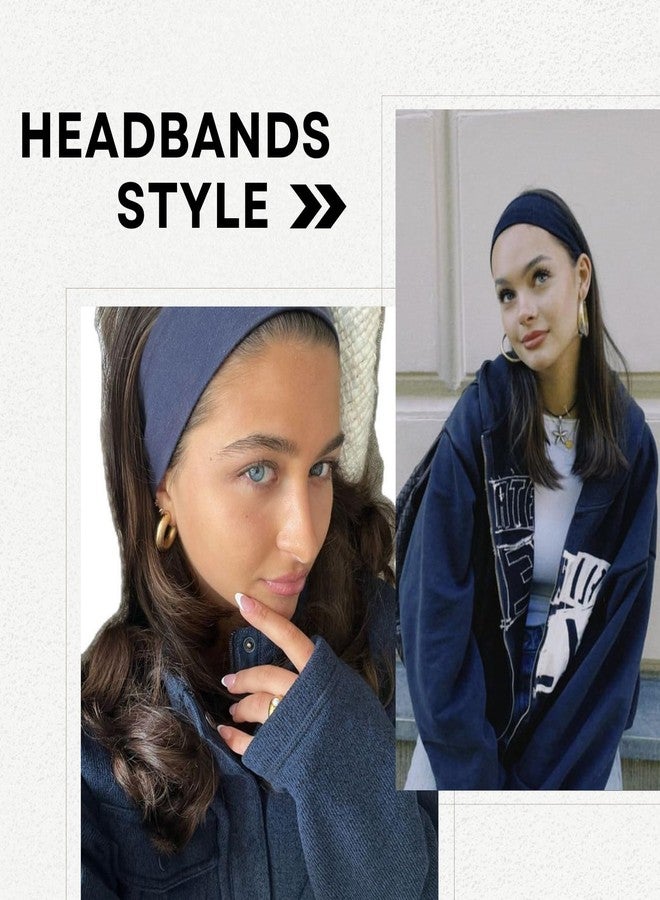 RJMBMUP Headbands for Women 7 PCS Cotton Non Slip Hair Bands Sweat Thick Headband Hair Accessories - Image 5