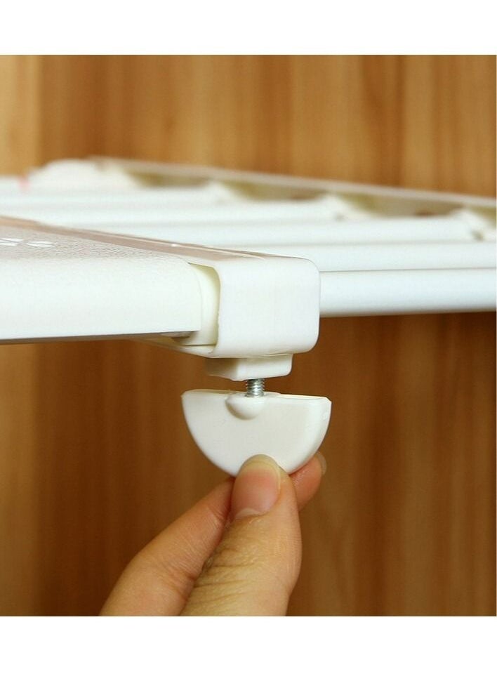 EMZJ - Adjustable Telescopic Storage Rack Expandable Separator Shelf for Wardrobe Cupboard Bookcase Compartment Collecting (Length Adjustable 42to65cm width 24cm) - Image 1