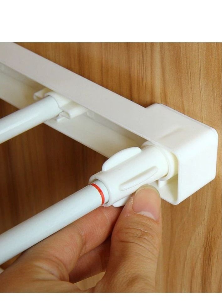 EMZJ - Adjustable Telescopic Storage Rack Expandable Separator Shelf for Wardrobe Cupboard Bookcase Compartment Collecting (Length Adjustable 42to65cm width 24cm) - Image 1